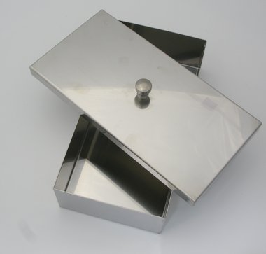 Instrument tray, stainless steel, made in Germany, L 200 x W 100 x H 50 mm, Item No.: 000733