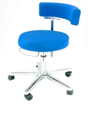 Anatomic Doctor´s work chair, blue, made in Germany by Greiner, NEW!, Item No.: 017060