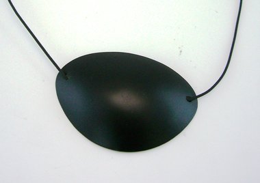 Eye patch for adults, black, plastic, Item No.: 018215