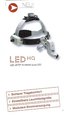 HEINE ML4 LED Headlight on headband Professional L without power supply, NEW